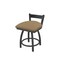 Holland Bar Stool Co 18" Low Back Swivel Vanity Stool, Pewter Finish, Canter Sand Seat 82118PW013 - alternate 1